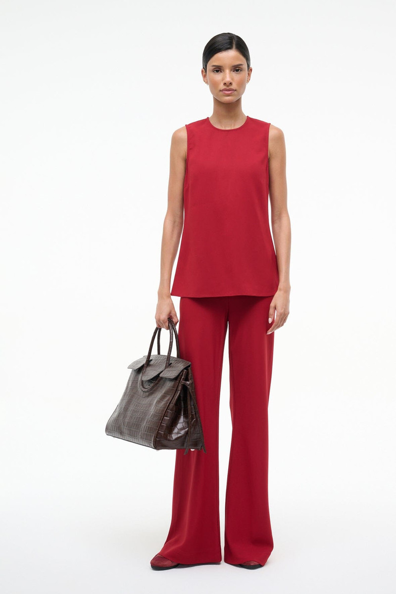 STAUD STAUD BRONTE TOP POMEGRANATE outlook