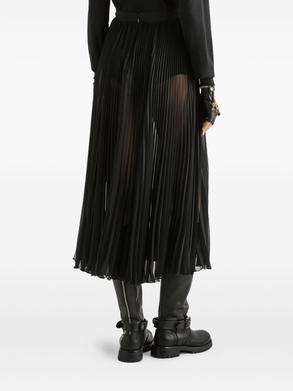 pleated midi skirt - 5