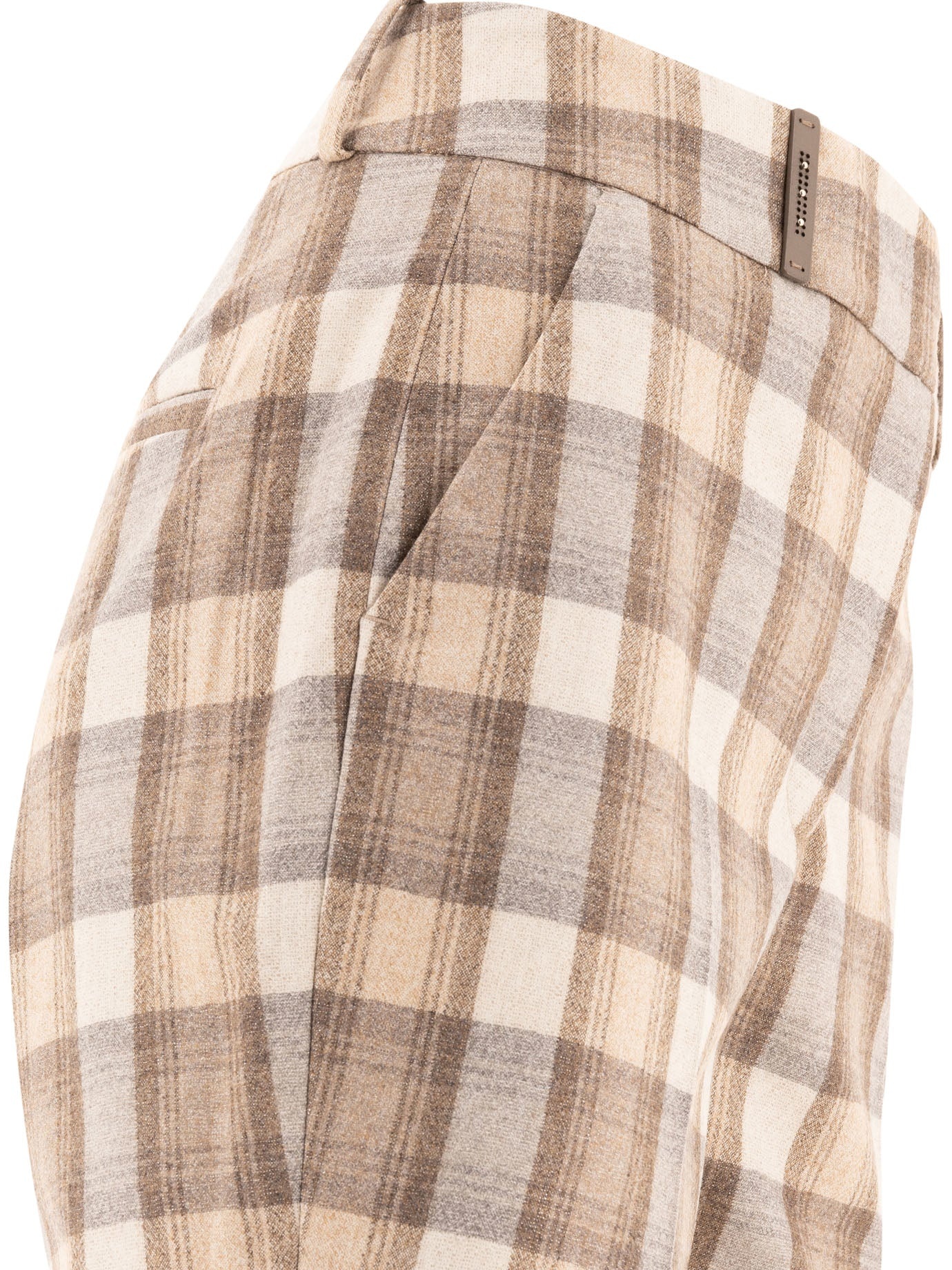 パンツ PESERICO FW24 Check wool trousers (P04629U 08306946) Other Designers Peserico - Peserico Check Wool Trousers