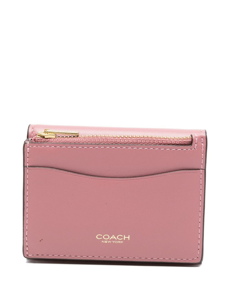 COACH logo-plaque leather wallet outlook