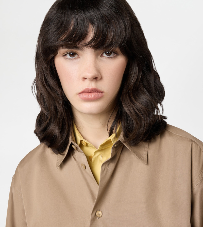 SHIRT IN POPLIN - BEIGE 6