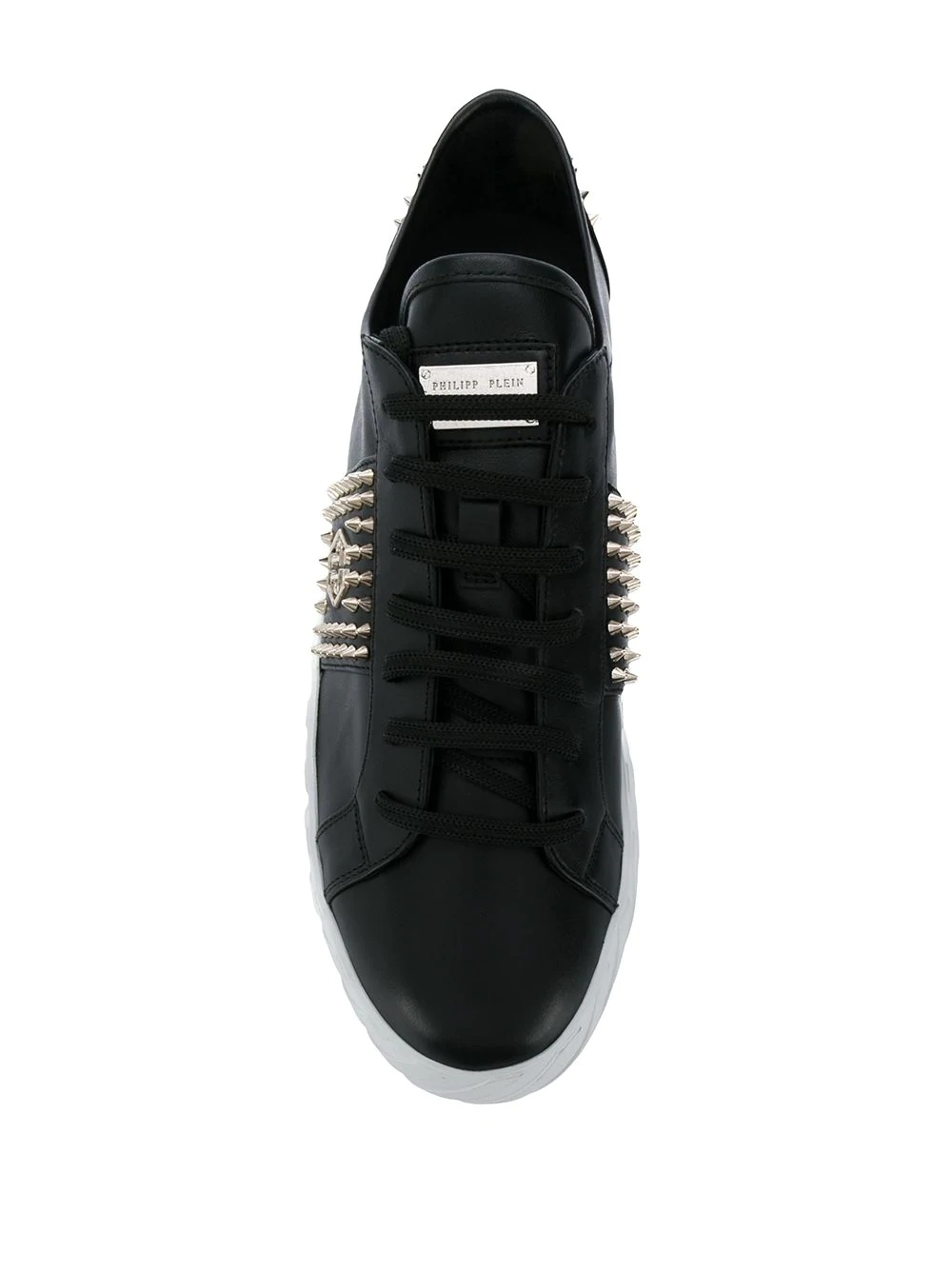 stud embellished low-top sneakers  - 4