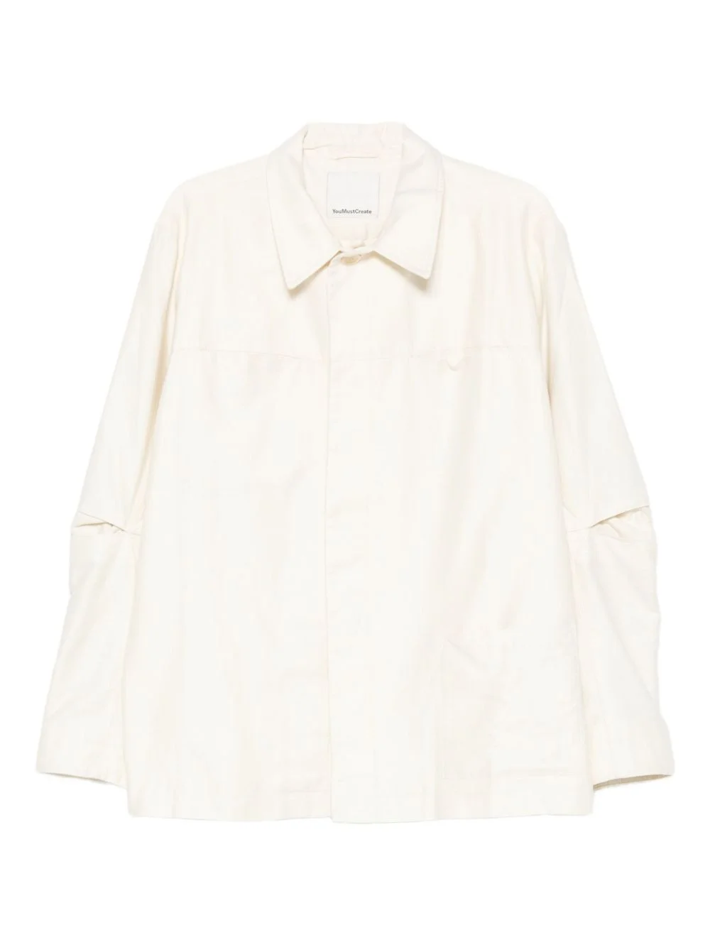 split-cuff shirt jacket - 1