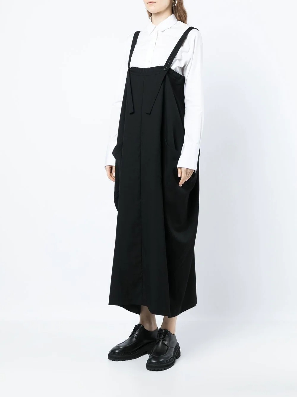 square-neck wool dress - 3
