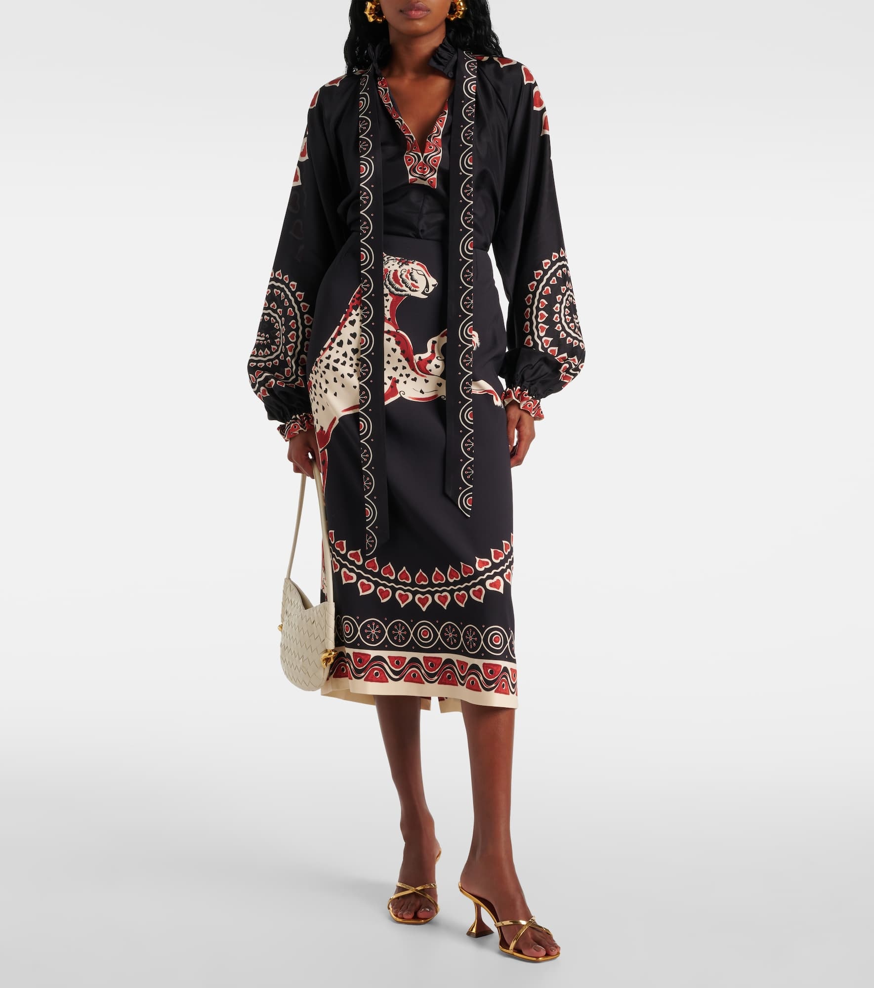 Cerere printed silk blouse - 2