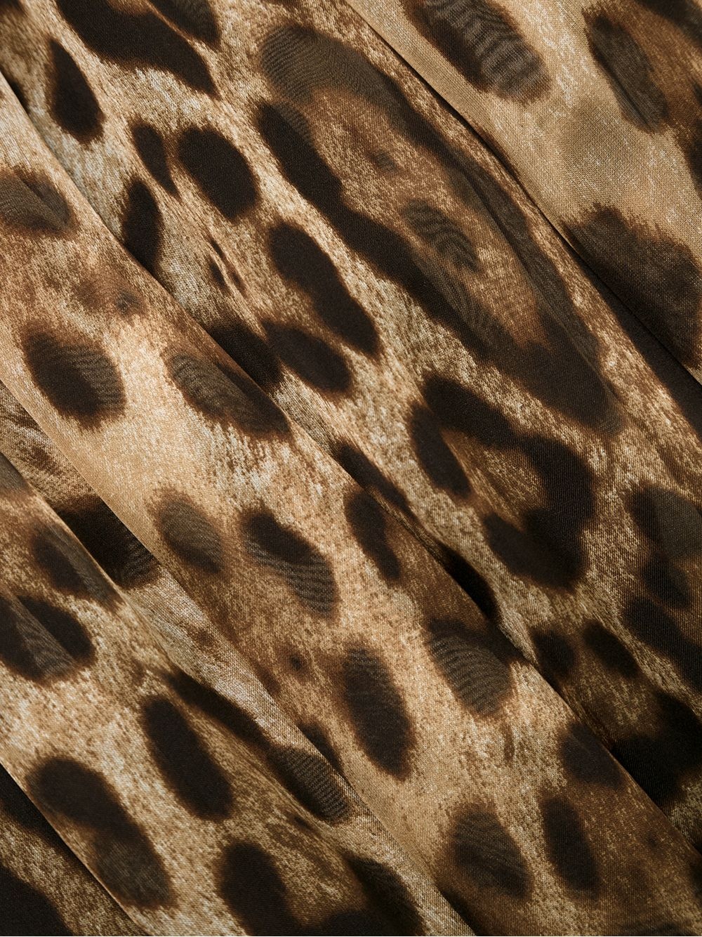 leopard print flared dress - 7