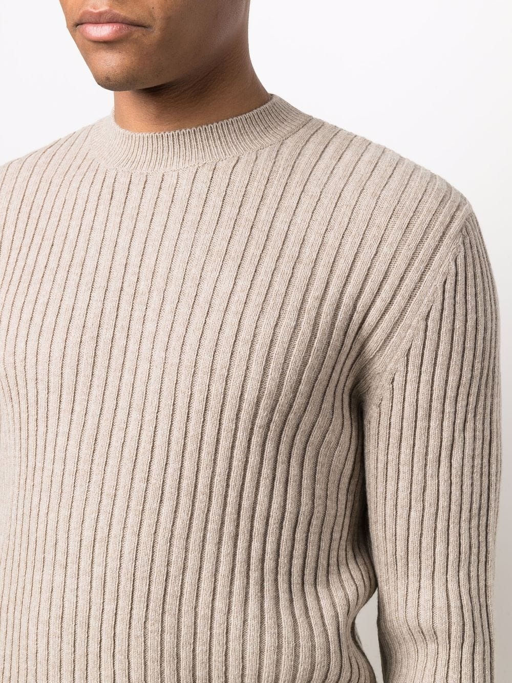 ribbed-knit ribbed-trim jumper - 5