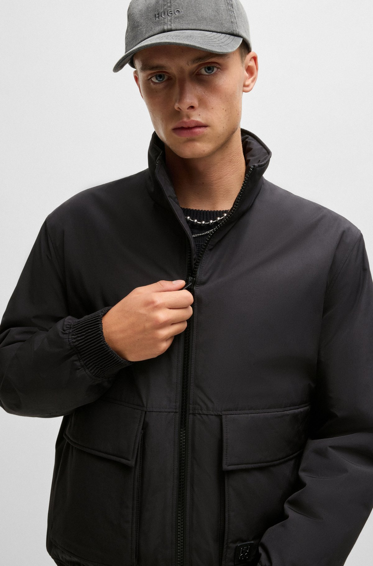 WATER-REPELLENT JACKET IN MATTE FABRIC - 6