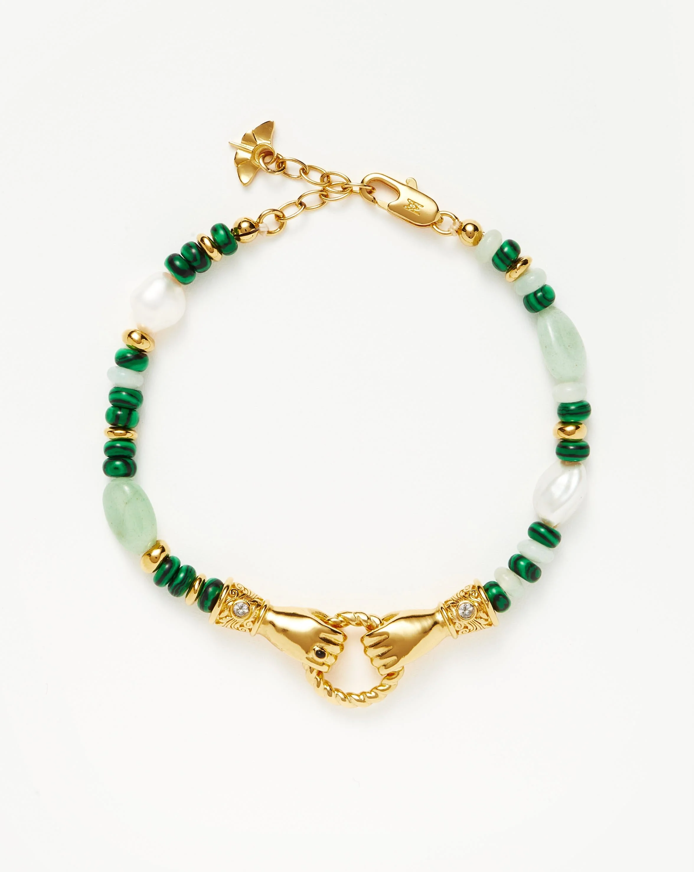 Harris Reed In Good Hands Beaded Gemstone Bracelet - 1