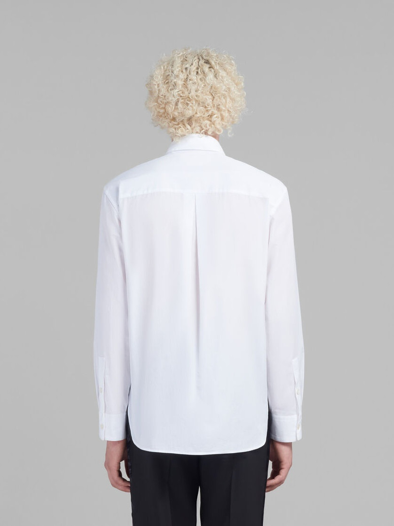 WHITE POPLIN SHIRT WITH BEAD MENDING 3
