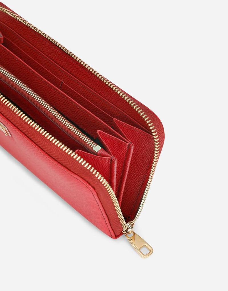 Dauphine leather zip-around wallet 4