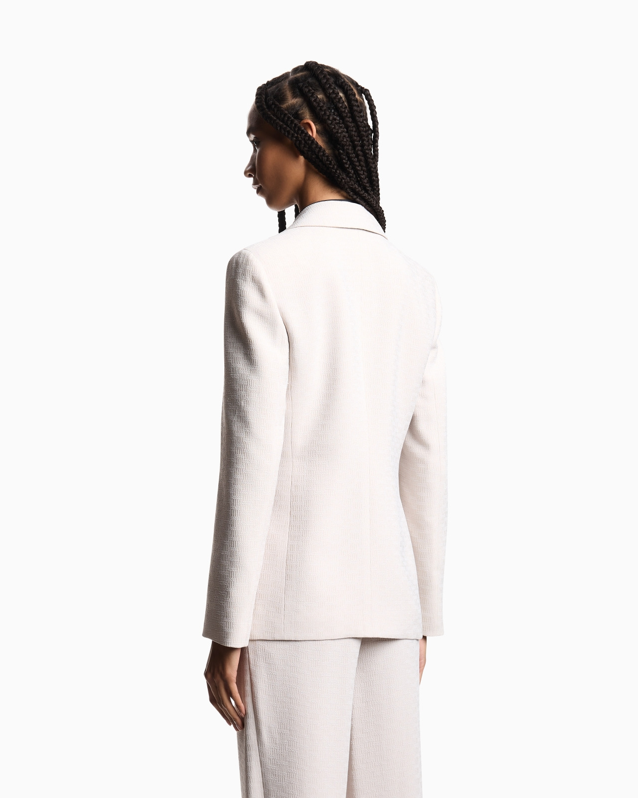 ICON BLAZER IN FLOWING, ARMURE FABRIC - 3