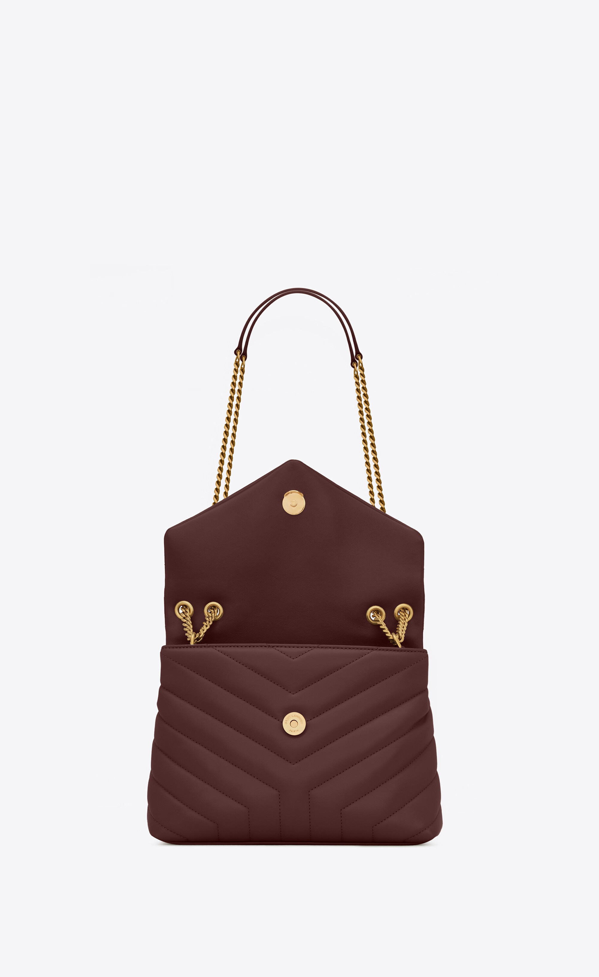 loulou small chain bag in matelassé "y" leather - 5