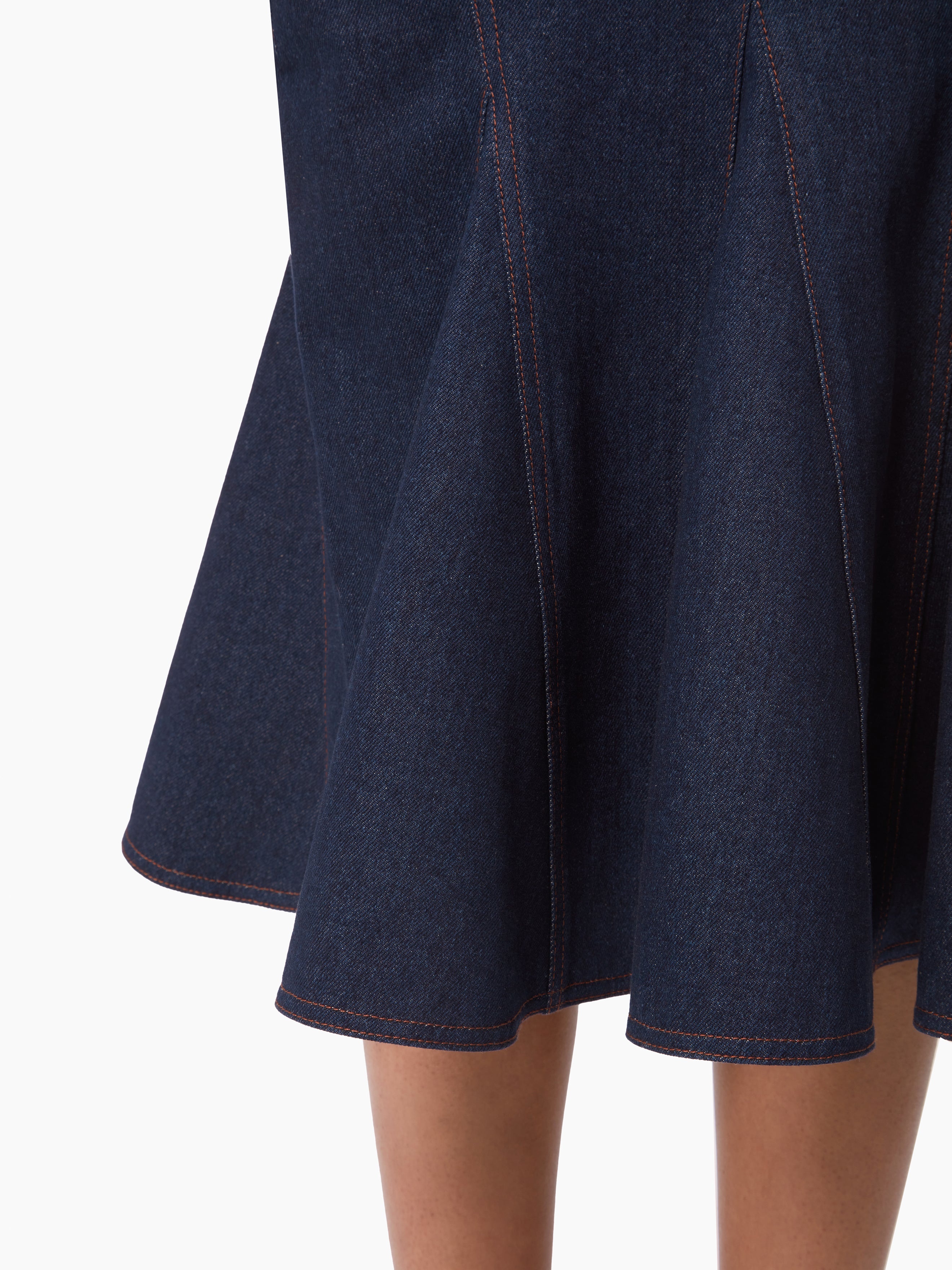 DENIM MIDI SKIRT - 3