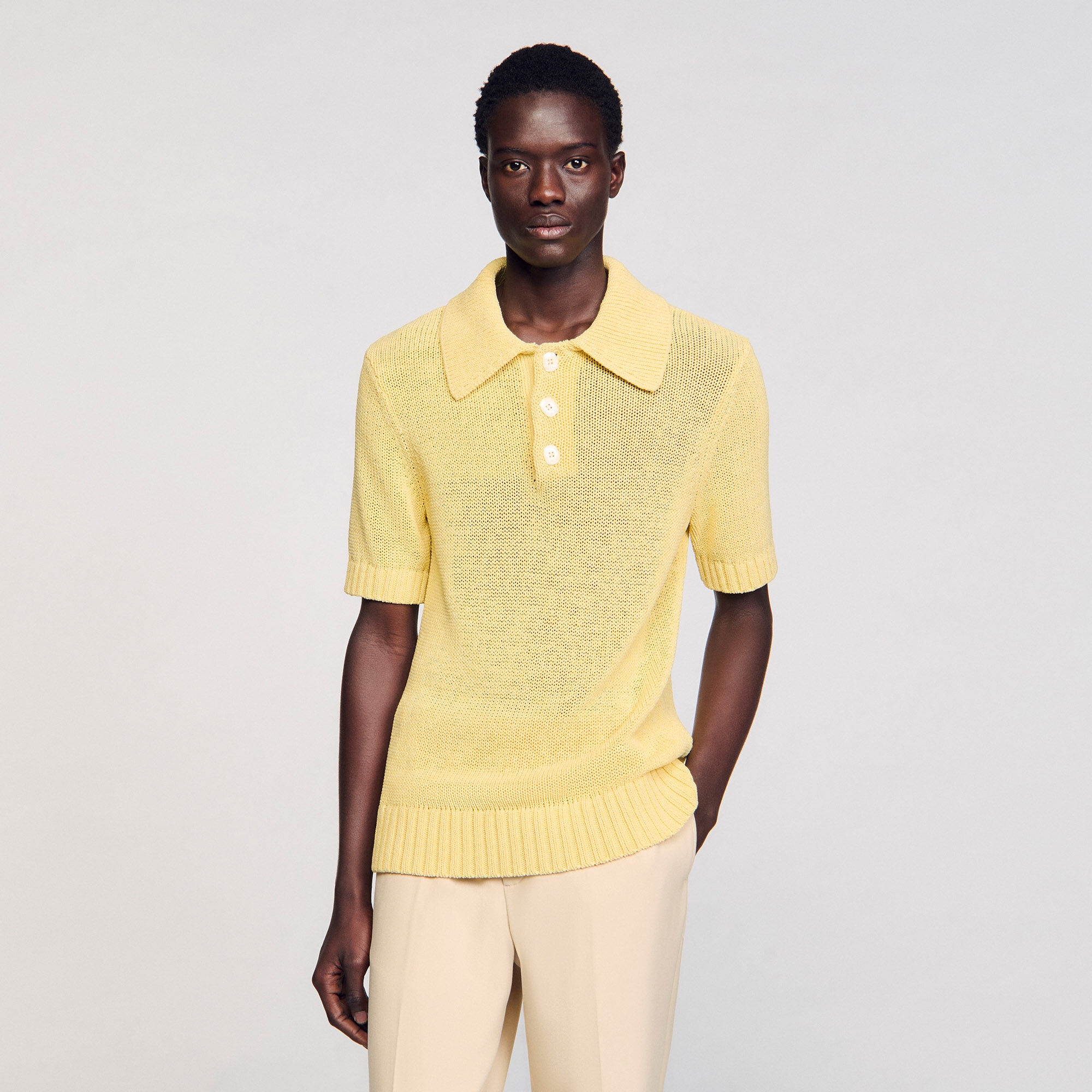 KNIT POLO SHIRT - 4