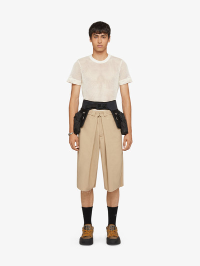 Givenchy EXTRA WIDE CHINO BERMUDA SHORTS IN CANVAS outlook