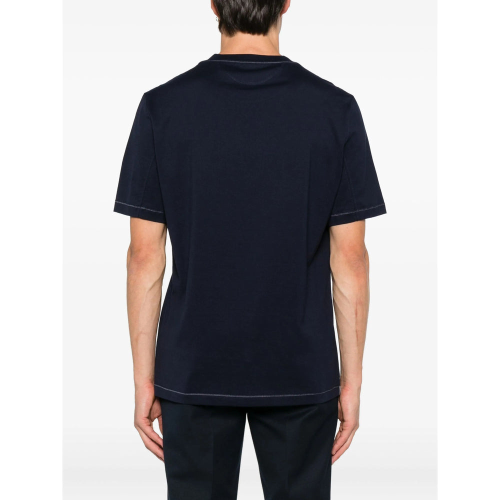 Brunello Cucinelli Blue T-Shirts & Vests - T-Shirts Men - 2