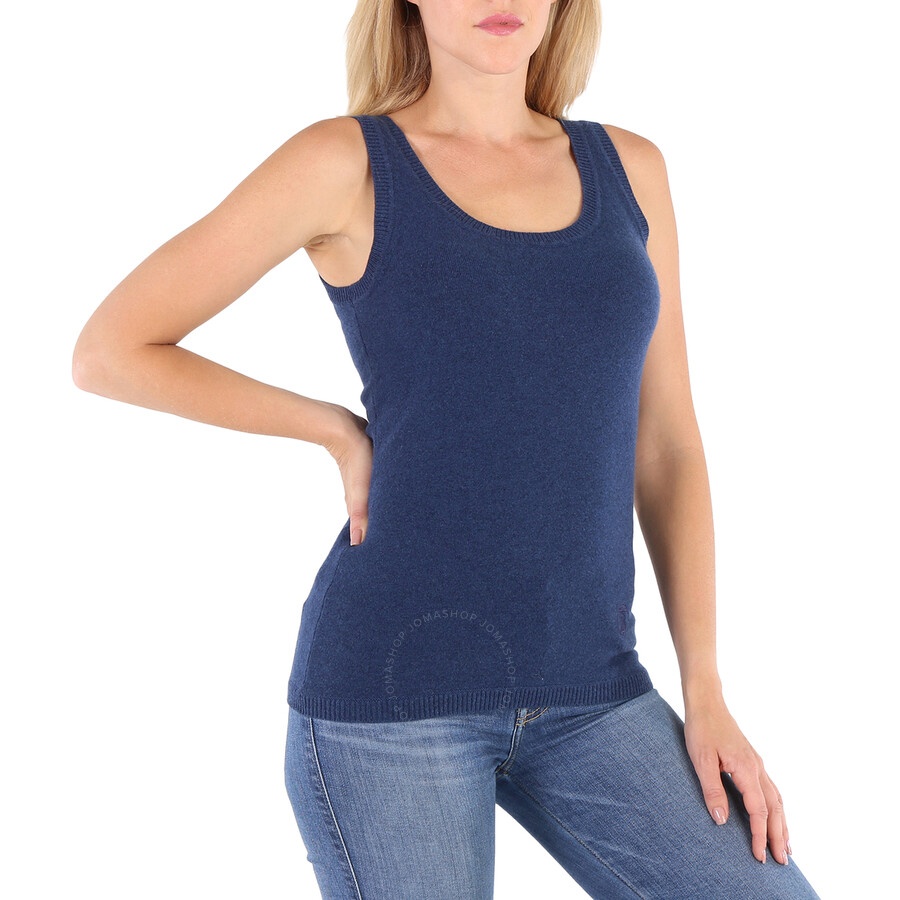 Burberry Ladies Ink Blue Knit Tank - 4