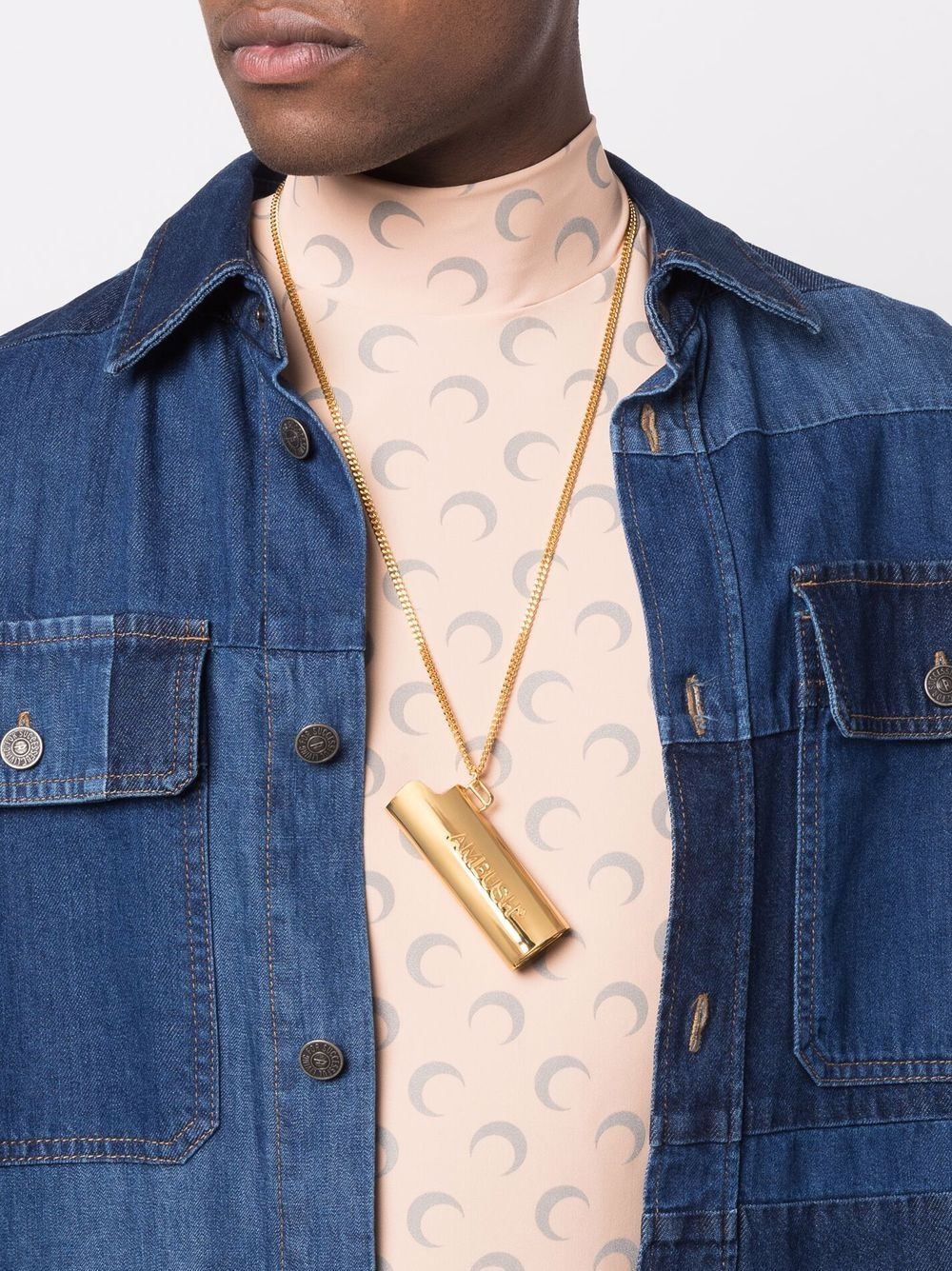 logo ligther case pendant necklace - 2