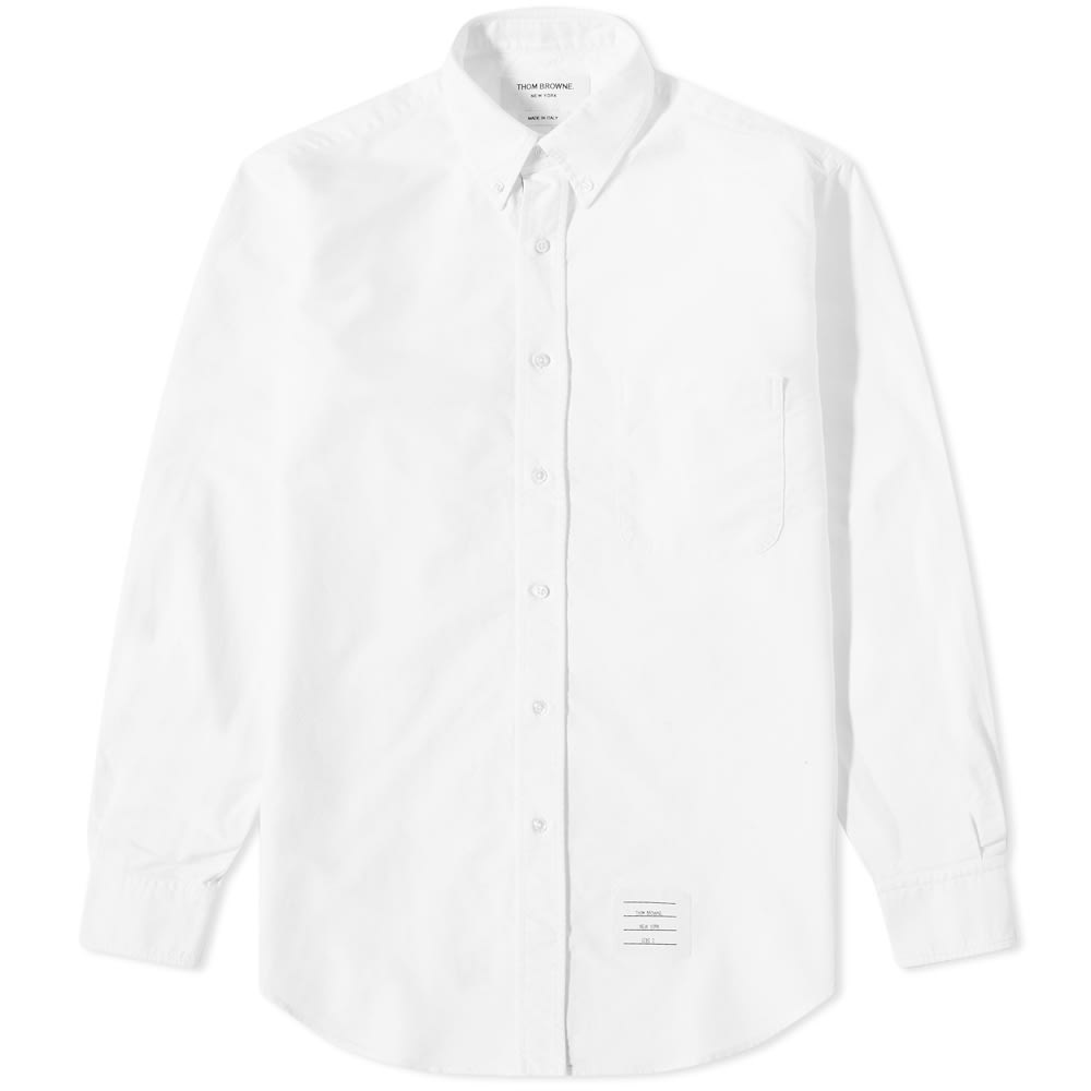 Thom Browne Grosgrain Placket Oxford Shirt - 1