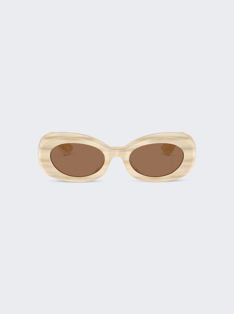 X Oliver Peoples 1992c Sunglasses Beige Silk 1