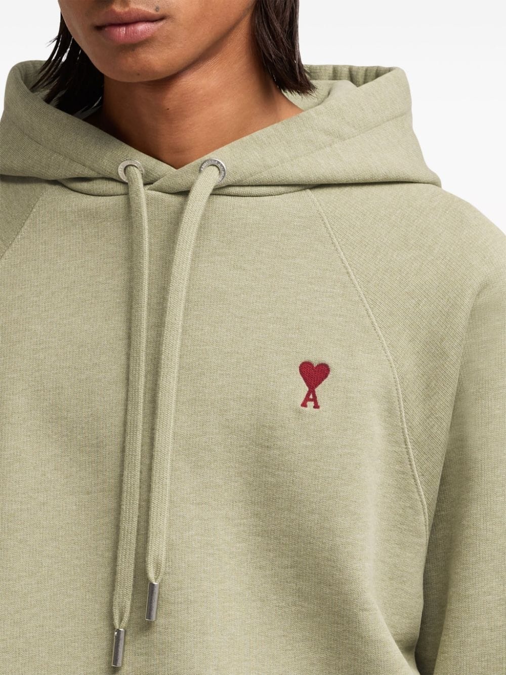 Ami de Coeur-embroidered zip-up hoodie - 6