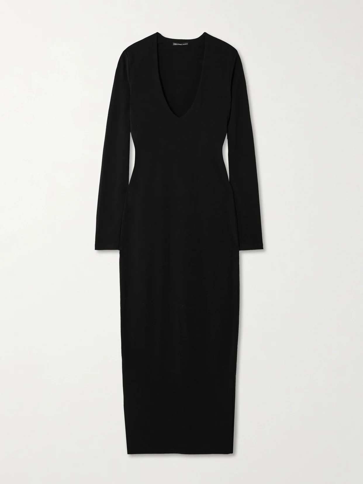 Cotton-blend Jersey Midi Dress - 1