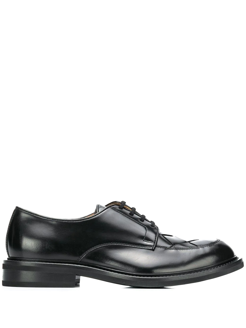 intrecciato weave Derby shoes - 1