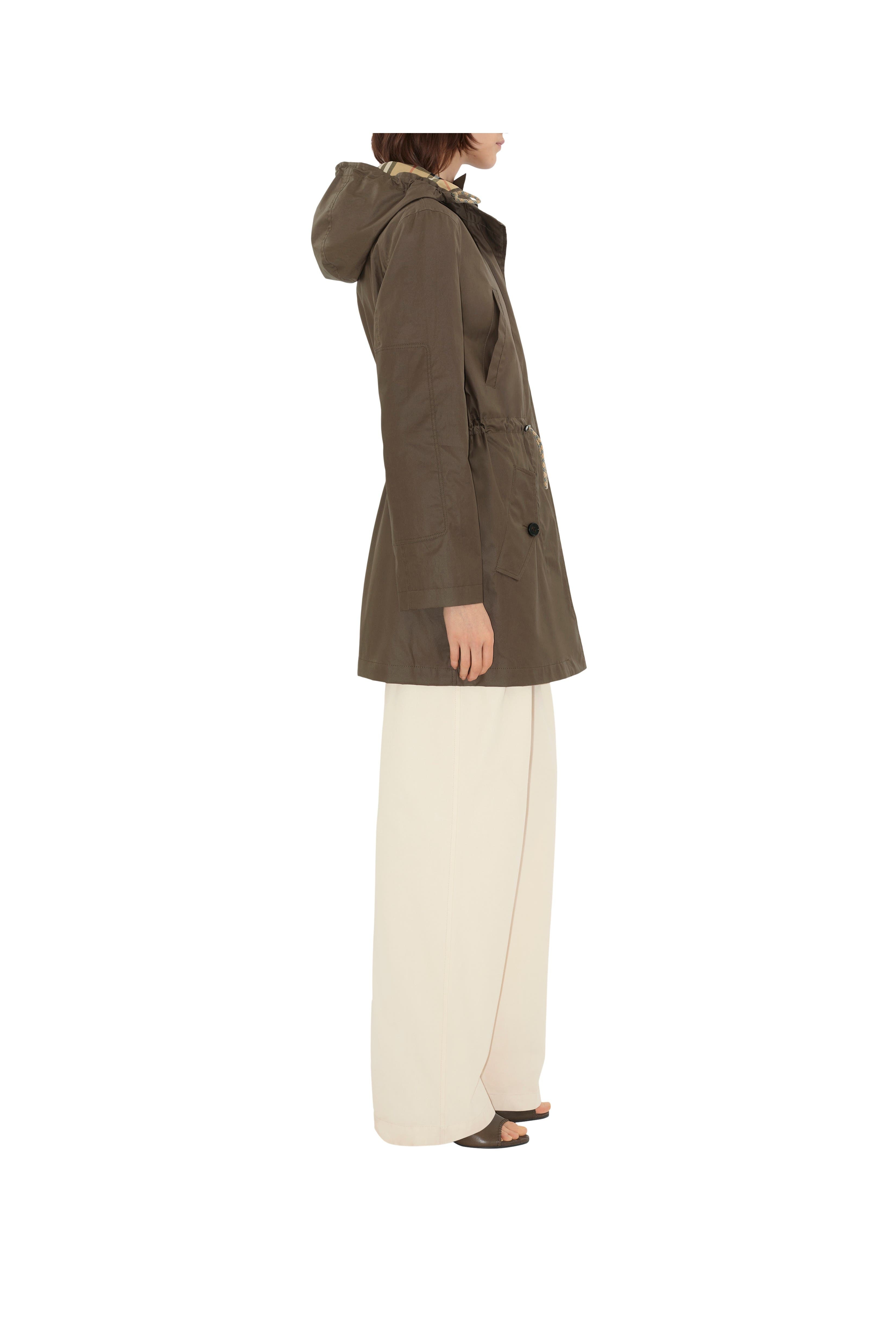 burberry Coated Gabardine Parka in Military at Nordstrom - 3