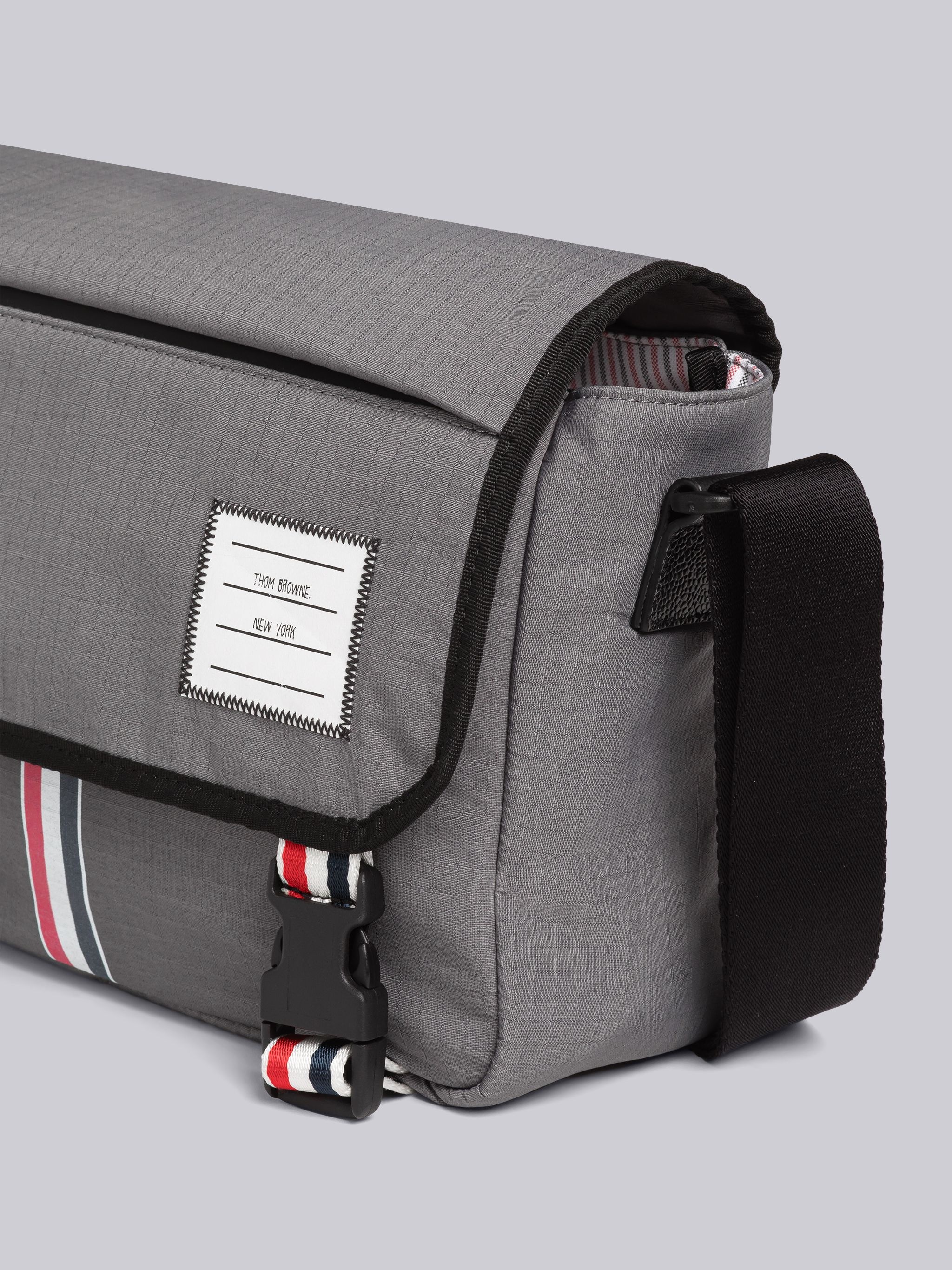 Ripstop Stripe Small Flap Messenger - 2