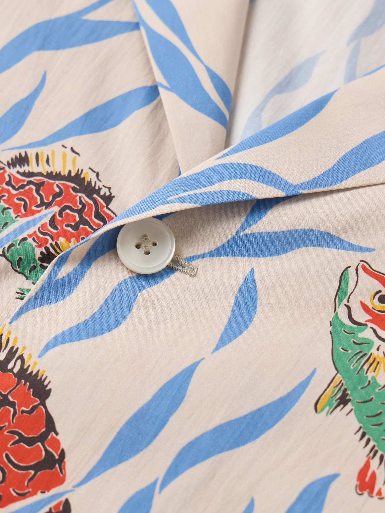 Swimmers Camp-Collar Printed Cotton Shirt - 4
