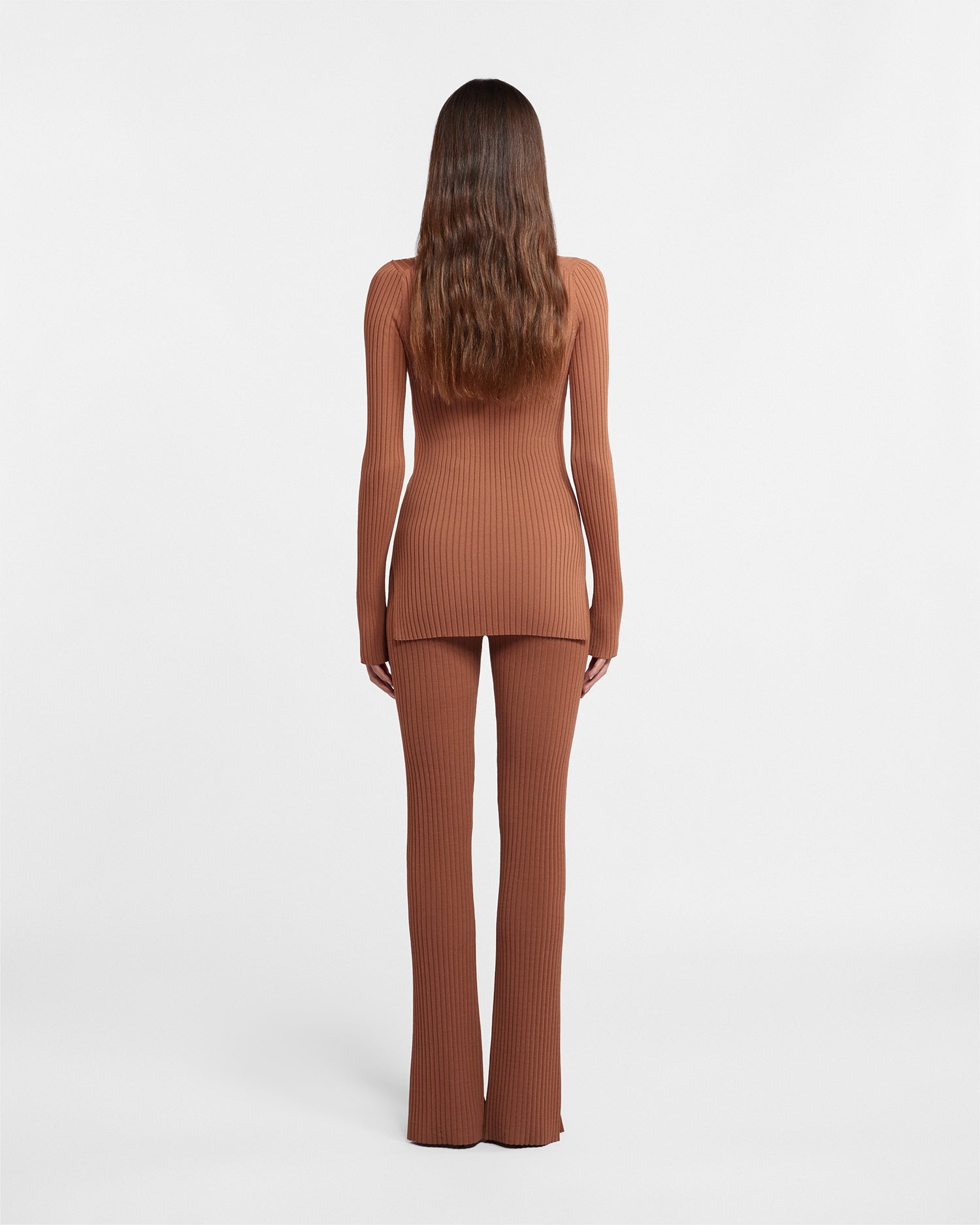 Ribbed-Knit Long-Sleeve Top - 4