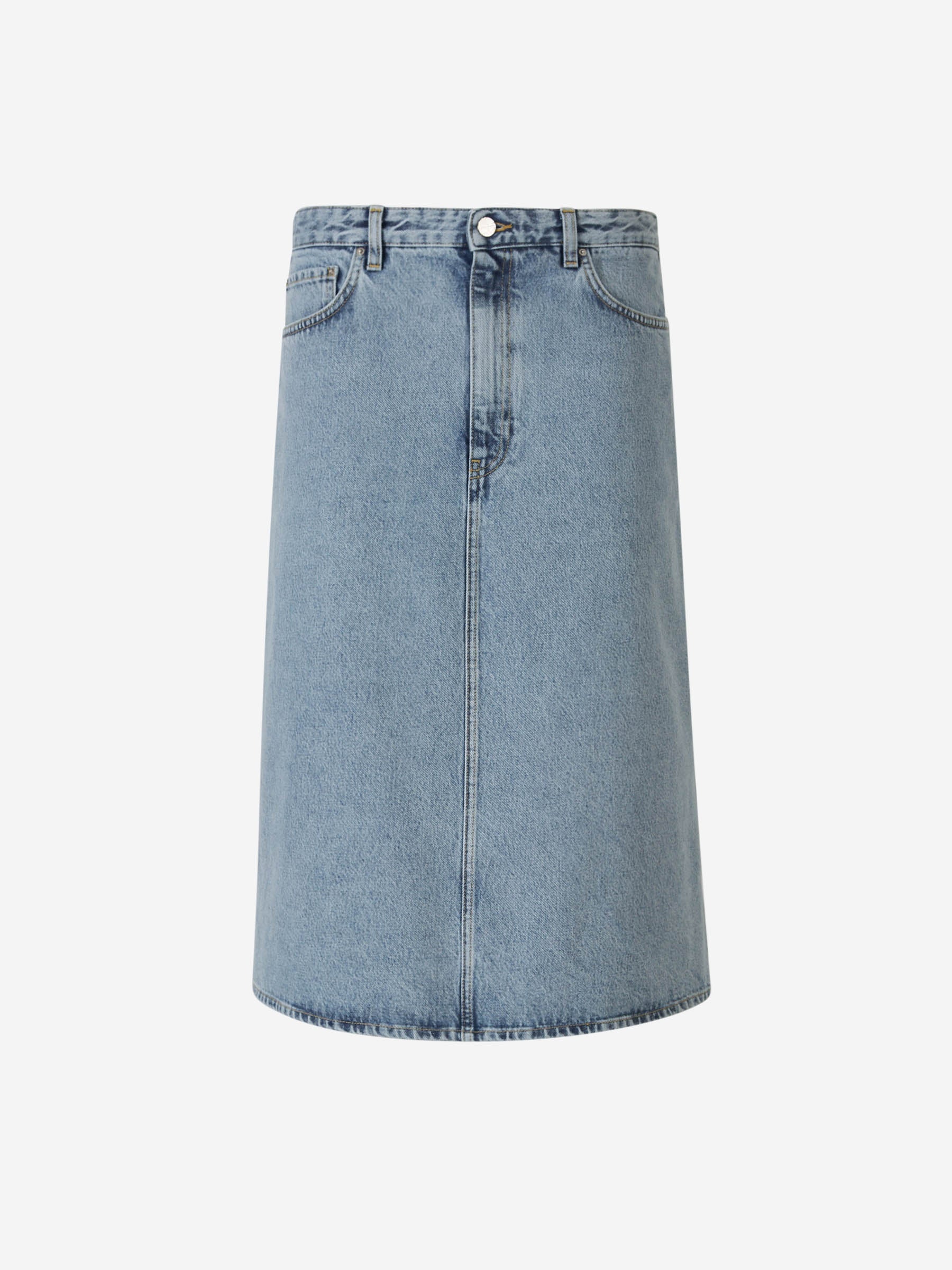 DENIM MIDI SKIRT - 1