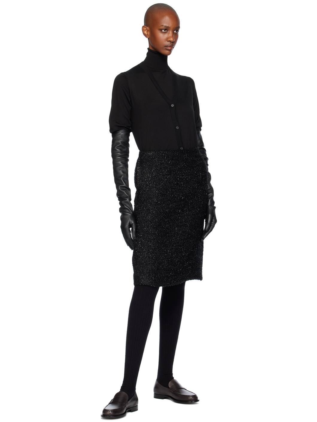 Black Corrina Midi Skirt - 4