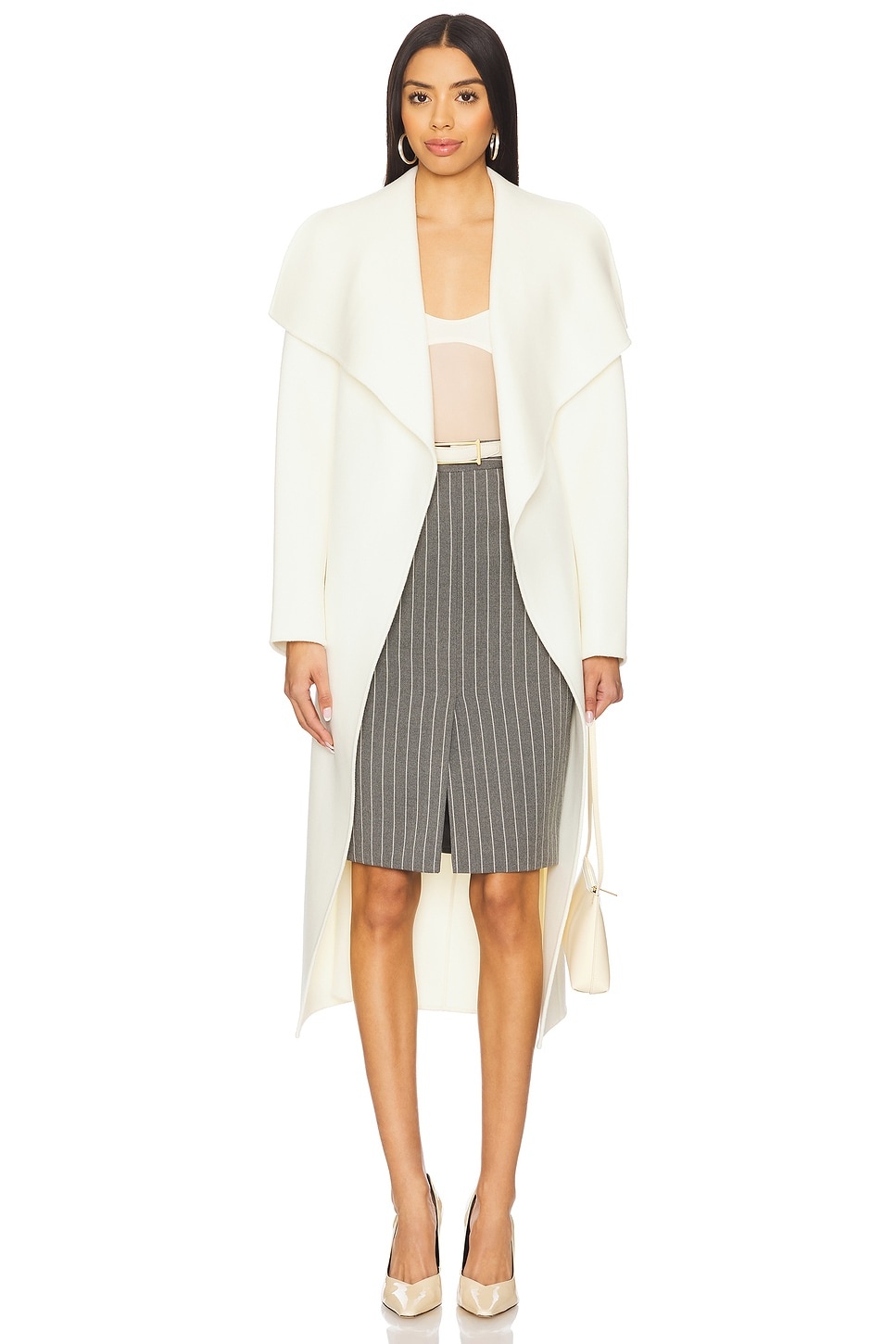 Double Face Long Wool Coat - 2
