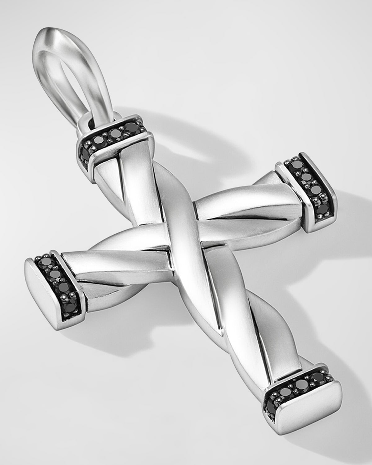 DY Helios Cross Pendant in Silver, 36mm - 3