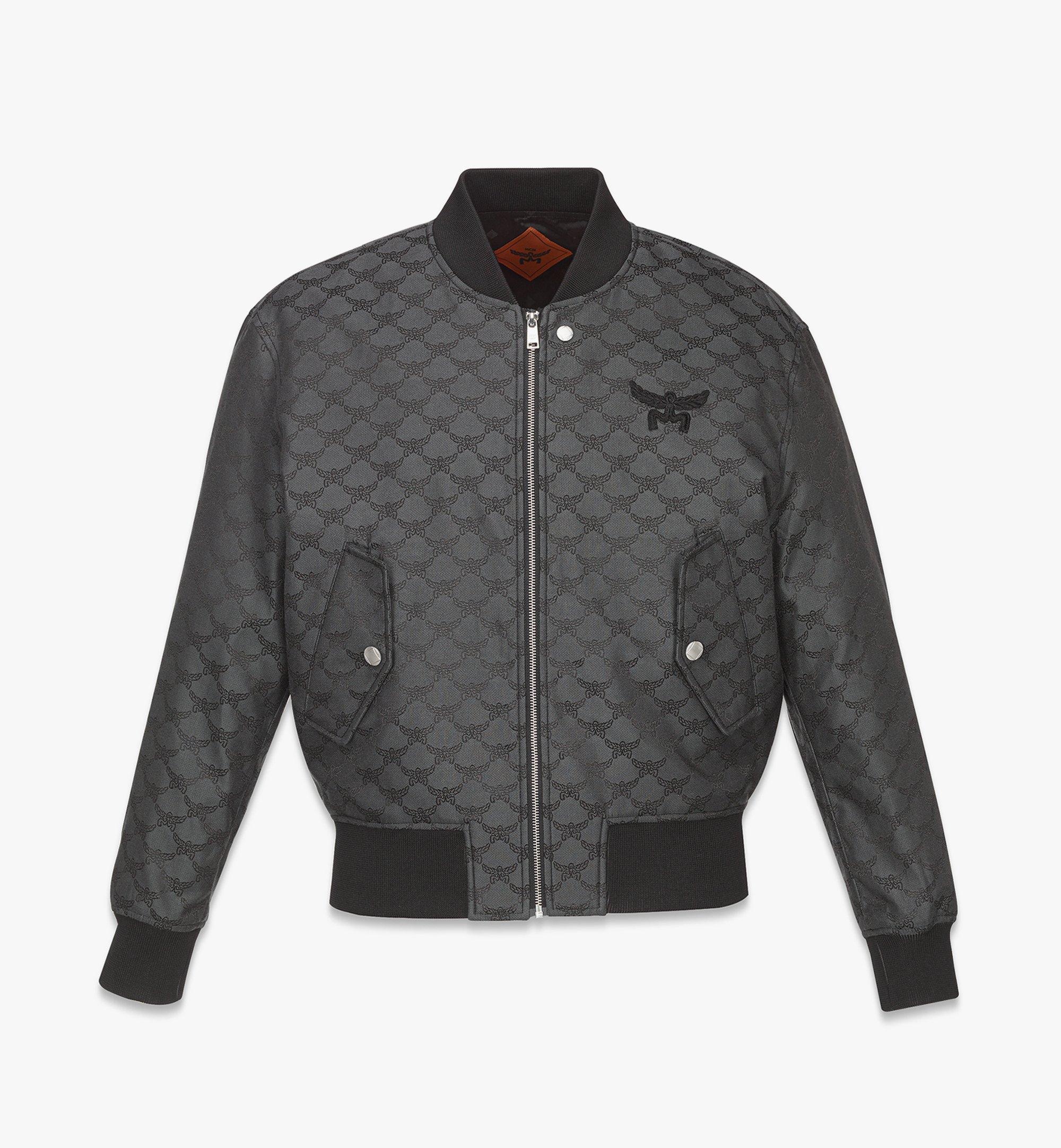 Bomber Jacket in Lauretos Denim Jacquard - 1