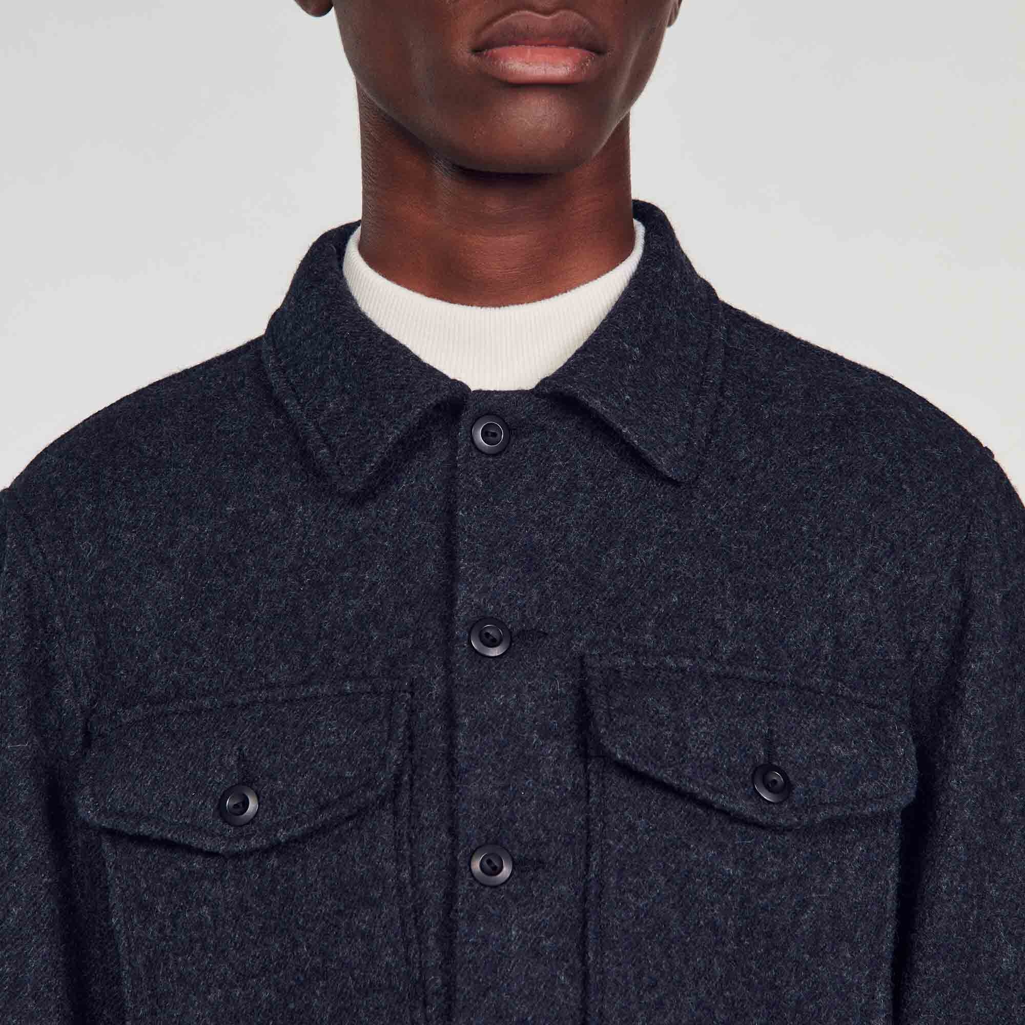 WOOL OVERSHIRT - 4