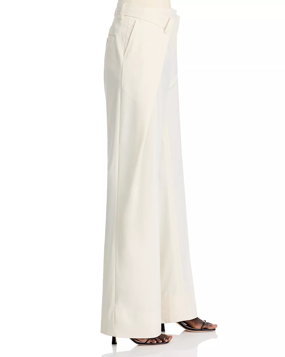 Pleated Wide Leg Pants - 4
