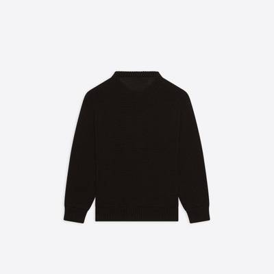 BALENCIAGA Bb Laurel Crewneck in Black outlook