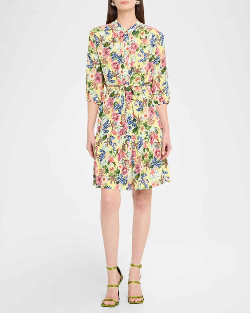SALONI Tyra Printed A-Line Shirtdress outlook