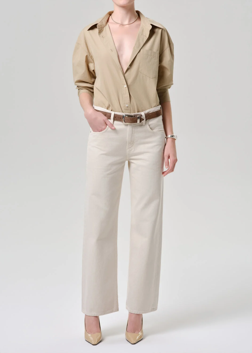 Thea Boyfriend Shirt In Catalina - 1