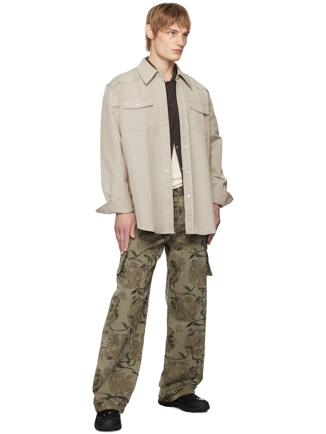 Tシャツ・カットソー OUR LEGACY FW24 Shirts (M4242FL LUCID PISTACHIO RURAL WOOL) Our Legacy - Clasp Blazer Lucid Pistachio Rural Wool