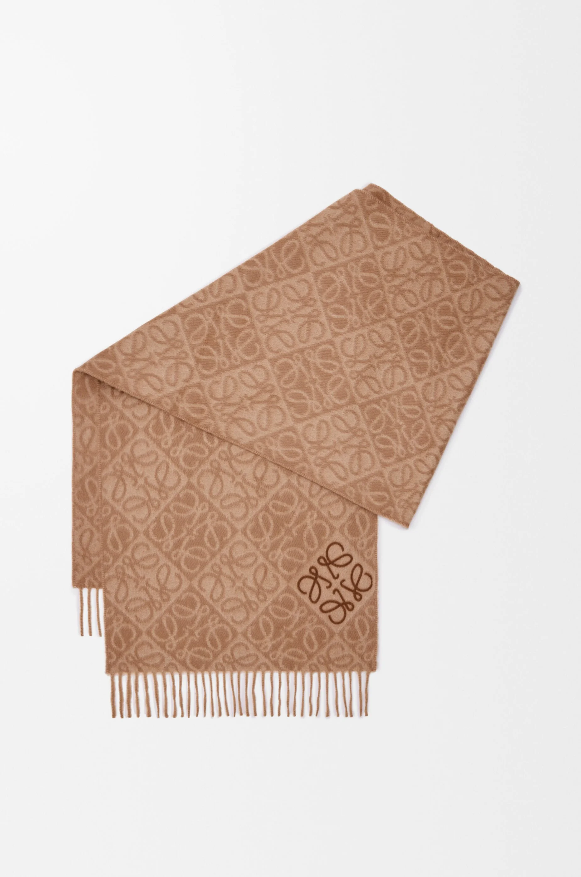 Anagram scarf in wool and cashmere - 1
