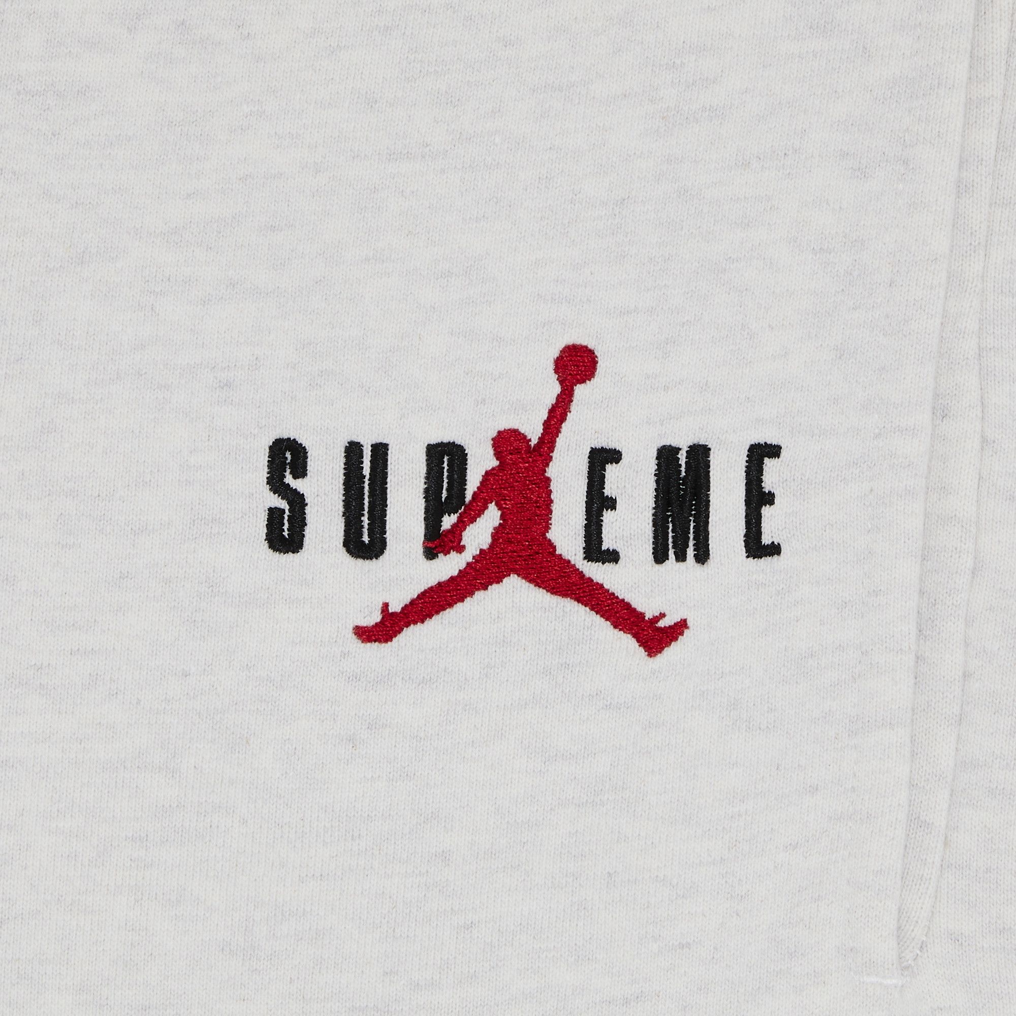 Supreme x Jordan Sweatpant 'Ash Grey' - 3