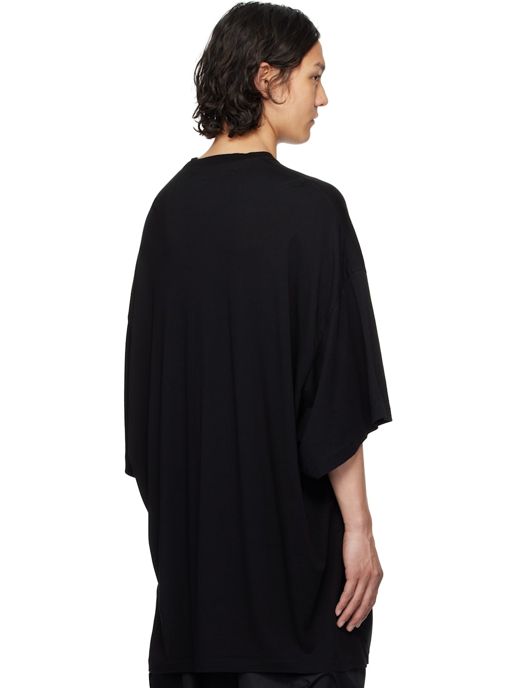 Black Cotton Jersey T-shirt - 3
