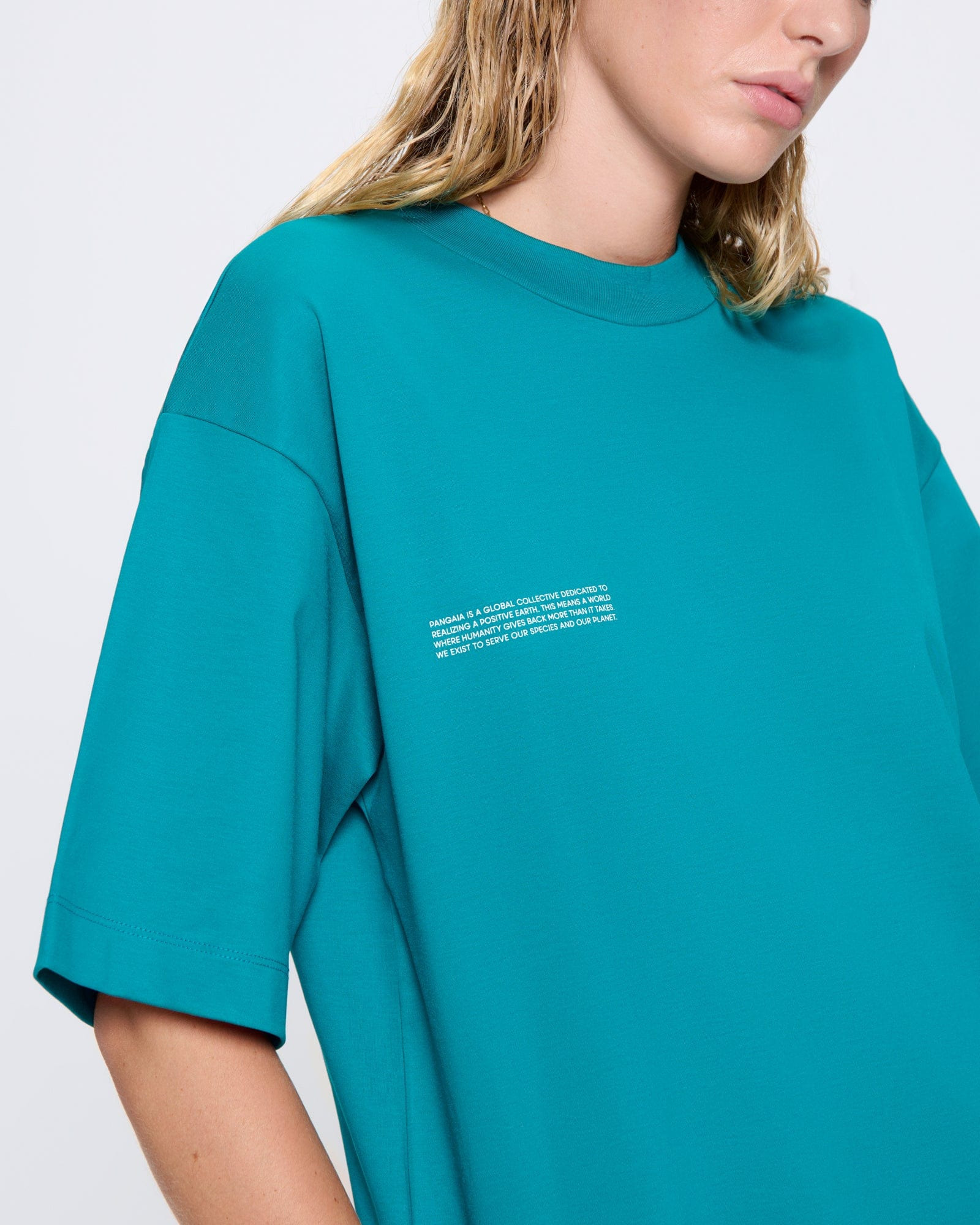 Womens Interlock Oversized T-Shirt - Malachite Green - 4