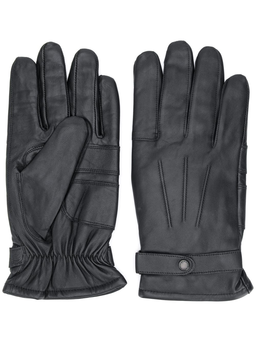 Burnished leather gloves - 1