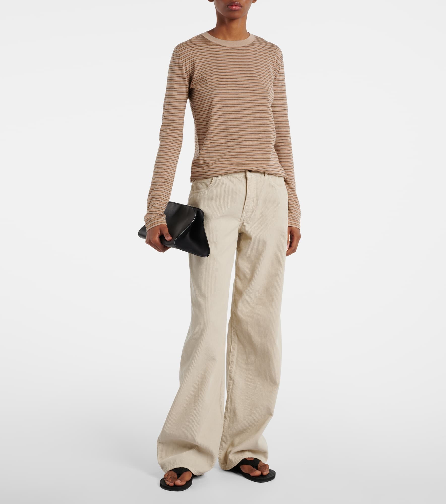 Juhi striped cotton and cashmere sweater - 2