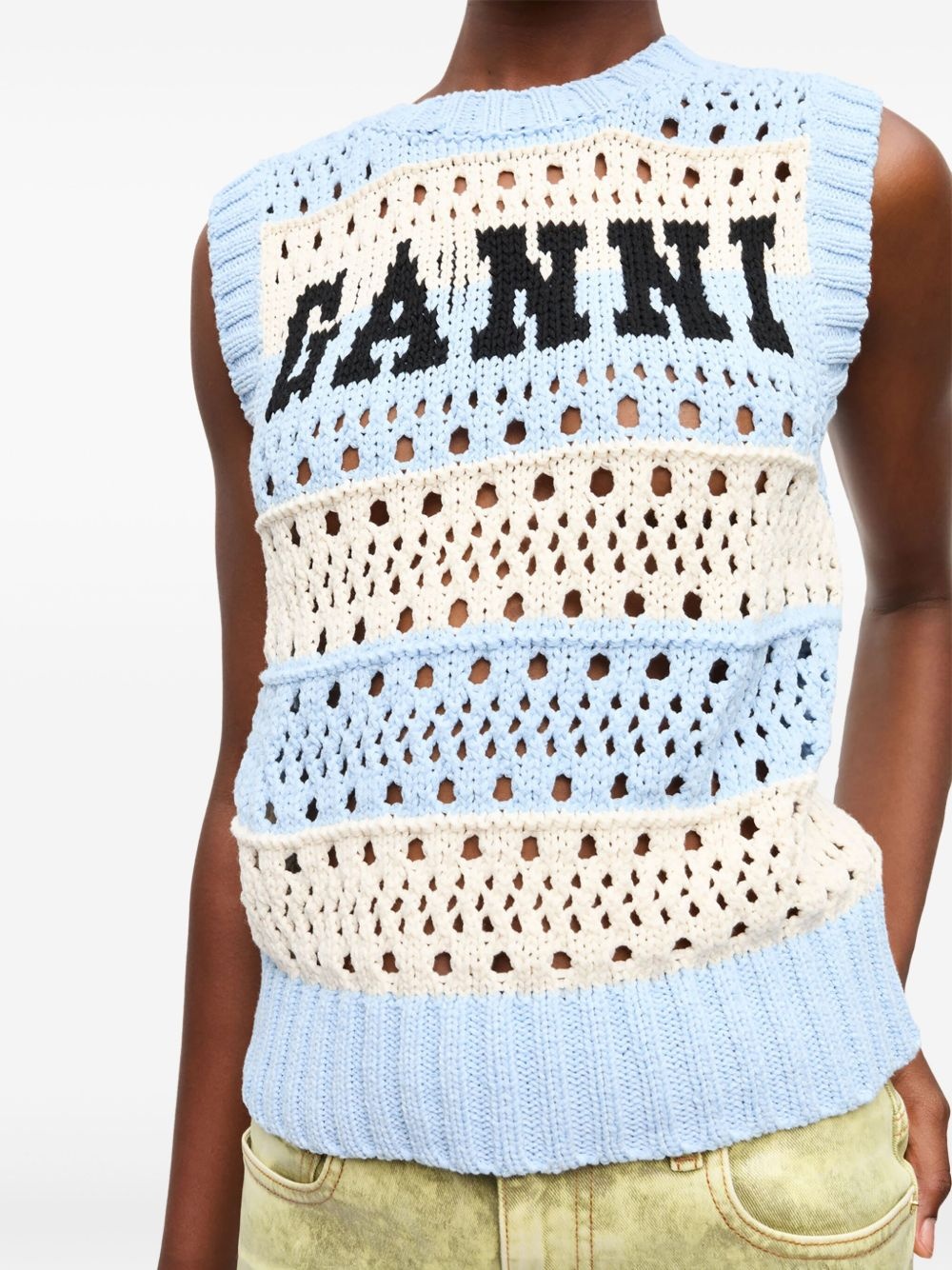 striped knit tank top - 5